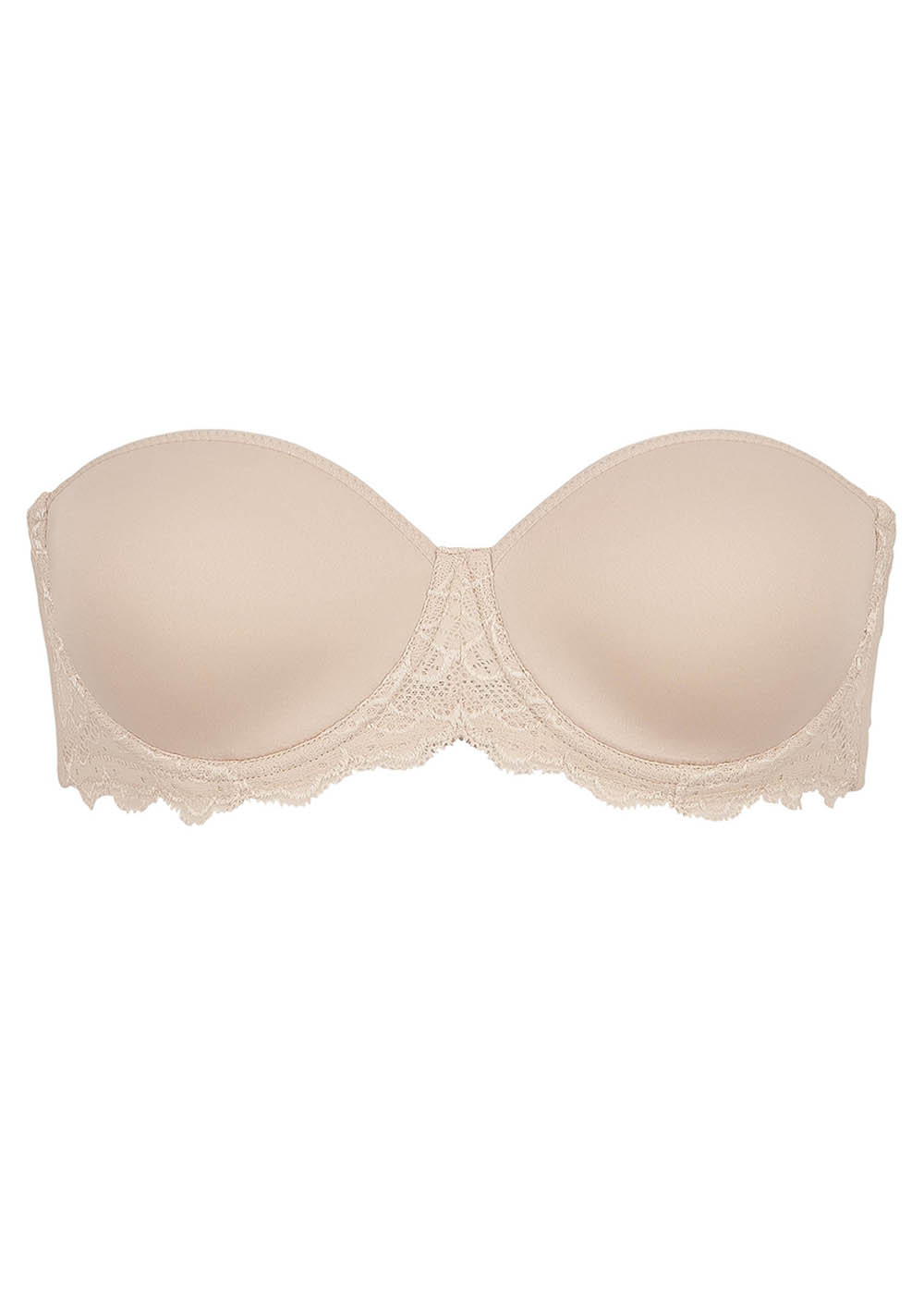 Soutien-gorge Bandeau avec Armatures Simone Prle Peau Rose